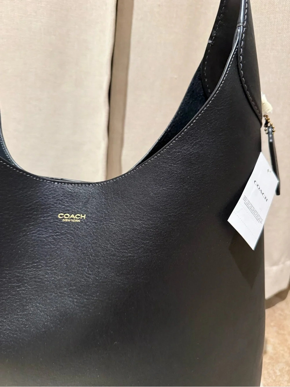 Coach Brooklyn 39 Black Leather Bag New